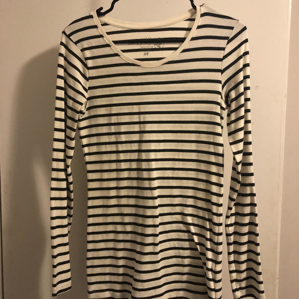 H&M striped long sleeve shirt